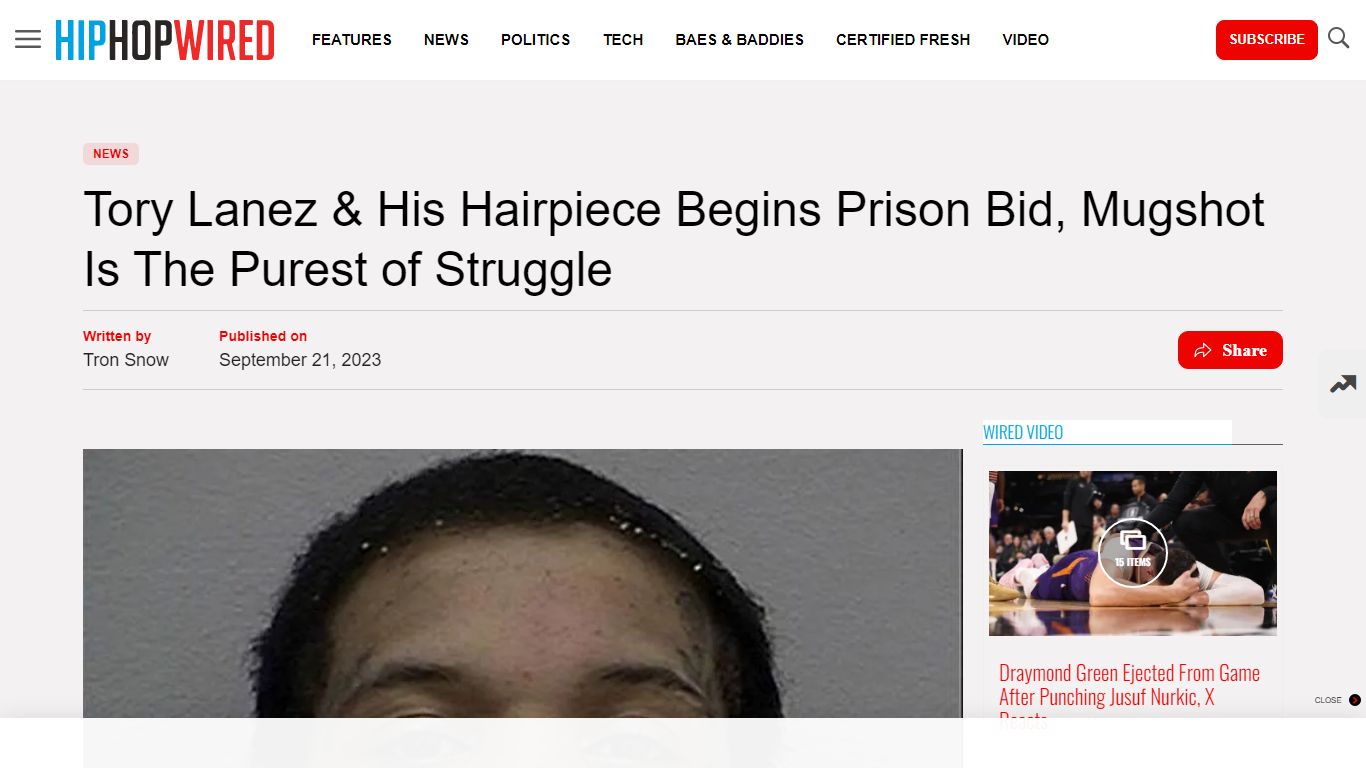 Tory Lanez Clowned For Struggle Mugshot - Hip-Hop Wired